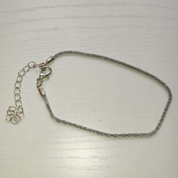 Classy Silver Bracelet Extension Vintage Twisted Rope Pattern Medium Large Wrist - Picture 3 of 6